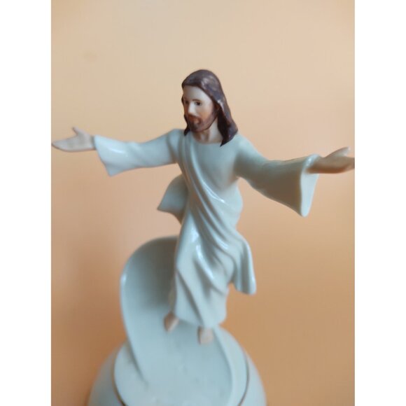 Ardleigh Elliot Footsteps In The Sand Heirloom Porcelain Music Box 2002 - Picture 12 of 15